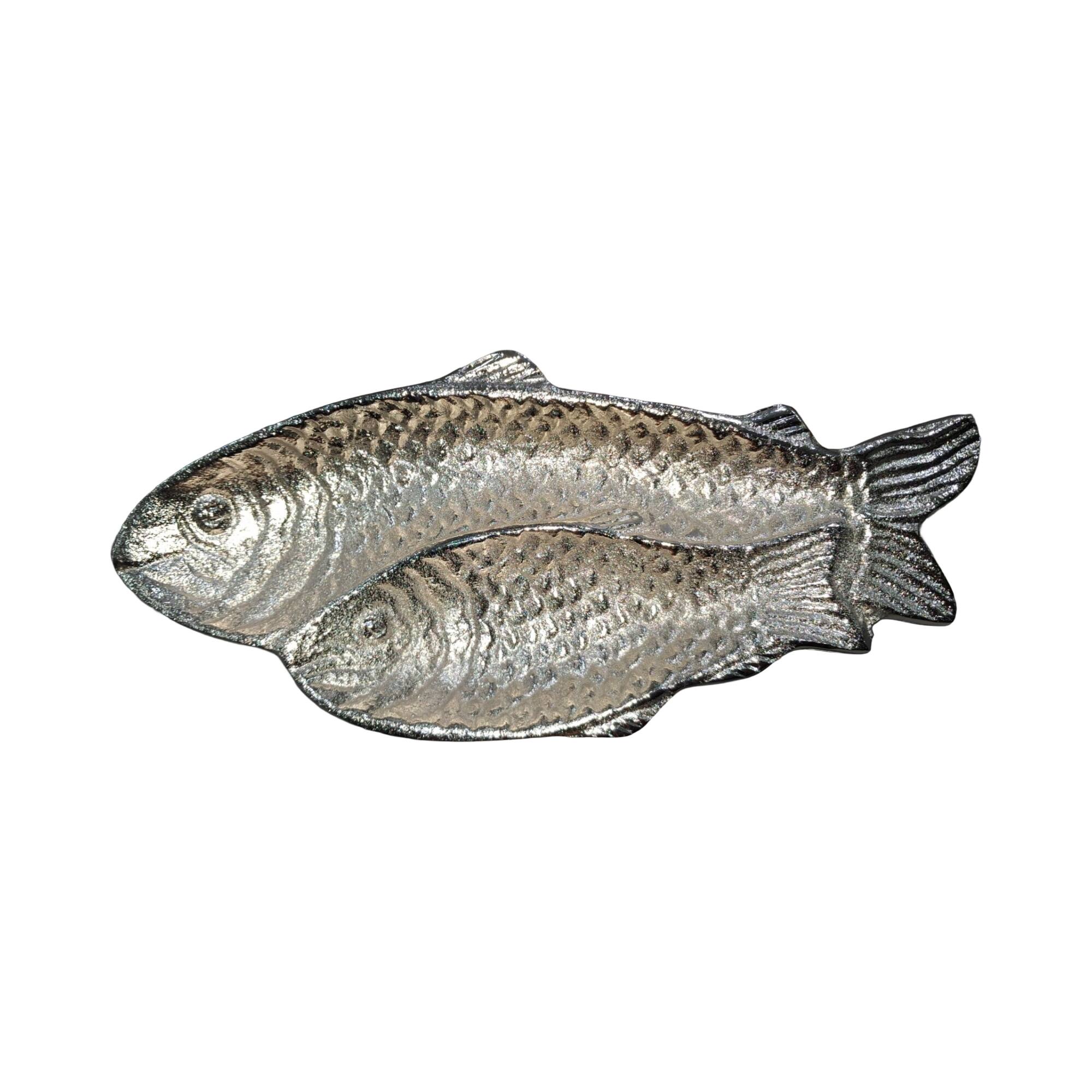 10.5" Silver Metal Fish Tray by Ashland®